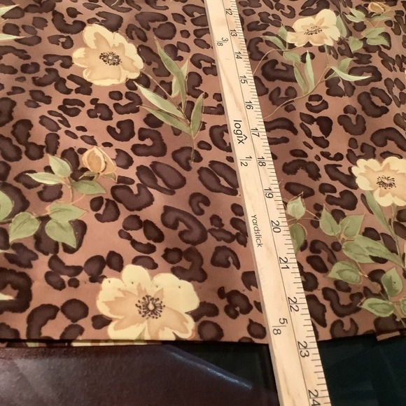 Betsy's Things Vintage Leopard Floral Print 2 Piece Set Peplum Top Skirt 931985 - Picture 6 of 11